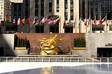 The Prometheus statue at Rockefeller Center.