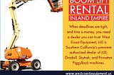 Boom Lift Rental Inland Empire