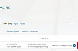 Cathay Pacific Flight Booking