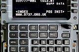 An FMC from a cockpit — source http://www.b737.org.uk/fmc.htm