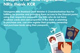NRIs full of gratitude for CM KCR after Dharani help from the TS government