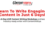 The 5 Point review of the Content Vidhya’s Content Writing Workshop