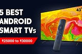 Top 5 Best 4K Smart TVs Under ₹ 30,000 Budgets