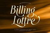 Billing Lottre Font