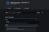 Setting up InfluxDB v2 (Flux) with InfluxQL in Grafana