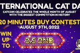 Catcoin celebrates CATS with a 20 minute buy contest