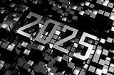 The number 2025 made of metal blocks.