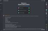 Students Helping Students Discord — DML Final Group Project