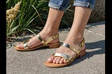 Gold-Strappy-Sandals-Low-Heel-1