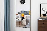 charmaid-full-length-mirror-59inch-x-22inch-large-rectangle-bedroom-mirror-black-1
