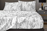 hyprest-floral-sheets-queen-size18-inches-deep-pocket-sheets-1800-thread-count-black-and-white-leaf--1