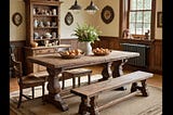 Farmhouse-Table-With-Bench-1