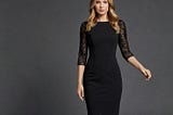 Black-Work-Dress-With-Sleeves-1