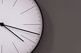A clock on the wall.