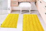 miiujjir-yellow-bathroom-rug-bathroom-rugs-sets-2-piece-bath-mat-chenille-shaggy-non-slip-shower-mat-1