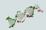 Image of a DNA double helix representing the role of genomics in transforming personalized medicine and healthcare.