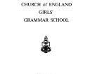 Sydney Church of England Girls' Grammar School, 1895-1970 | Cover Image