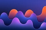 colorful and abstract sound wave