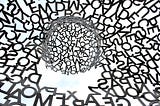 Random black letters in a ball surrounded by other letters — I’m Not Dumb At Learning Foreign Languages