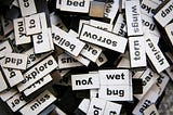 Fridge magnet words