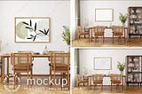 Interior Frame Mockup | Dining Room
