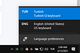 Windows 10 İngilizce klavye nasıl kaldırılır?