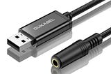 USB to 3.5mm Auxiliary Audio Adapter Cable | Image