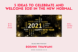 5 Ideas to celebrate and welcome 2021 in the new normal.