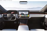 A render of the dashboard posted by @elonmusk on Twitter