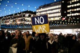 protest against the war in Ukraine