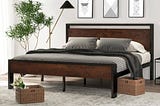 sha-cerlin-14-inch-king-size-metal-platform-bed-frame-with-wooden-headboard-and-footboard-mattress-f-1