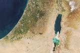 Post Winter Storm Elpis Satellite Image of Israel