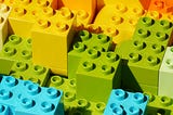 Colourful Lego blocks