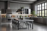 Large-Metal-Kitchen-Dining-Tables-1