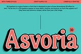 Asvoria 3D Font 1