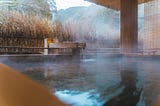 A private hot spring bath in Japan.