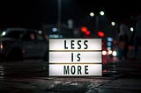 Why This Year You Should Focus On Less