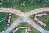 A view of nature with four paths located in Singapore