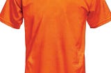 Safety Orange Gildan X-Large Plain T-Shirt | Image