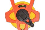 Lufkin FM050CM Fiberglass Tape Metric - Hi-Viz Orange Case and Four-Arm Frame Design | Image