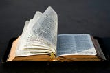 the pages of a bible