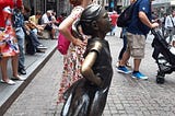 Foto propia Fearless Girl NYC Sep 2019