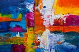 a colorful abstract painting