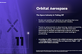 Orbital Aerospace industry’s opportunity is beyond the sky’s limit