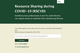 Supporting Resource Sharing during COVID-19 with IFLA