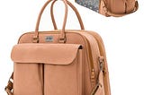 gladly-family-pod-diaper-bag-changing-station-travel-cot-porcini-tan-1