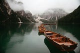 The famous boats of Lago di Braie