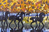 Autumnal Grace: Nazir Tanbouli’s Golden Forest