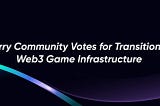 Carry Community Votes for Transition to Web3 Game Infrastructure