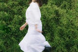 Girl waltzing alone